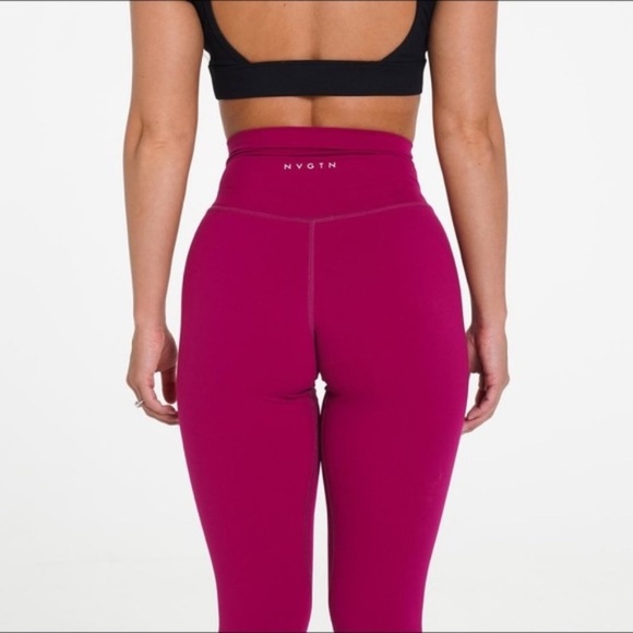 Nvgtn Magenta Signature Leggings 